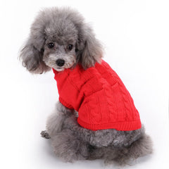 CHBORCHICEN knitted puppy sweater close-up reveals soft acrylic texture and easy wearability