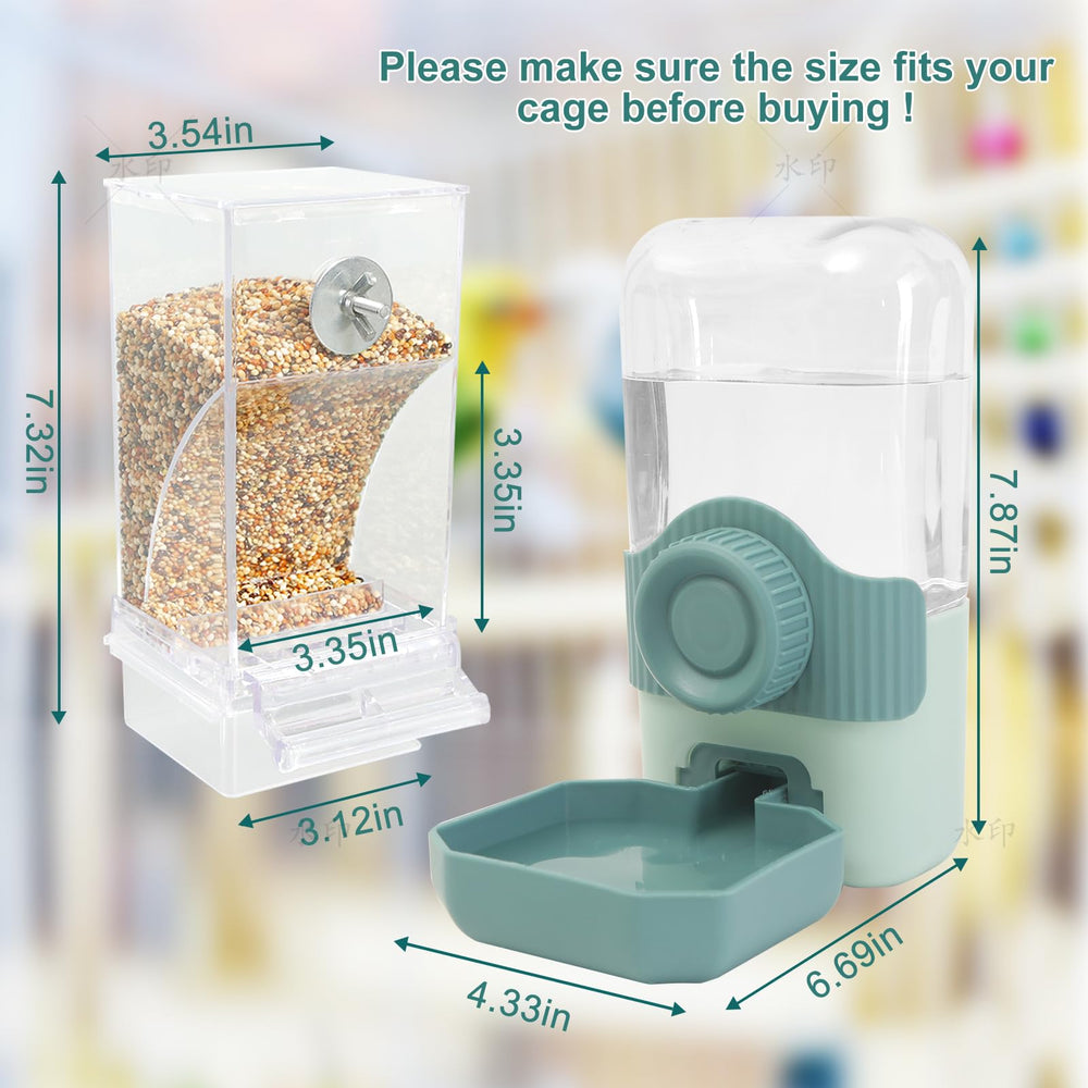 Chebet No Mess Bird Feeder Water Dispenser Set easy-clean design speeds maintenance.