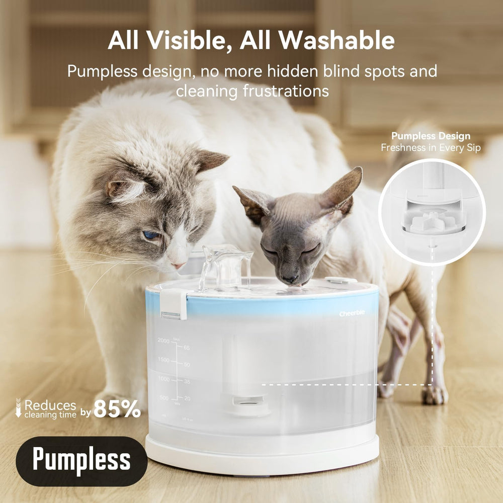 Cheerble E1 magdrive-technology enables quiet, pump-free operation for safe water delivery.