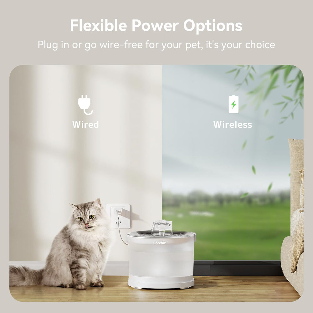 Cheerble Elfin Filtration System image highlights multi-layer filtering for fresh water.