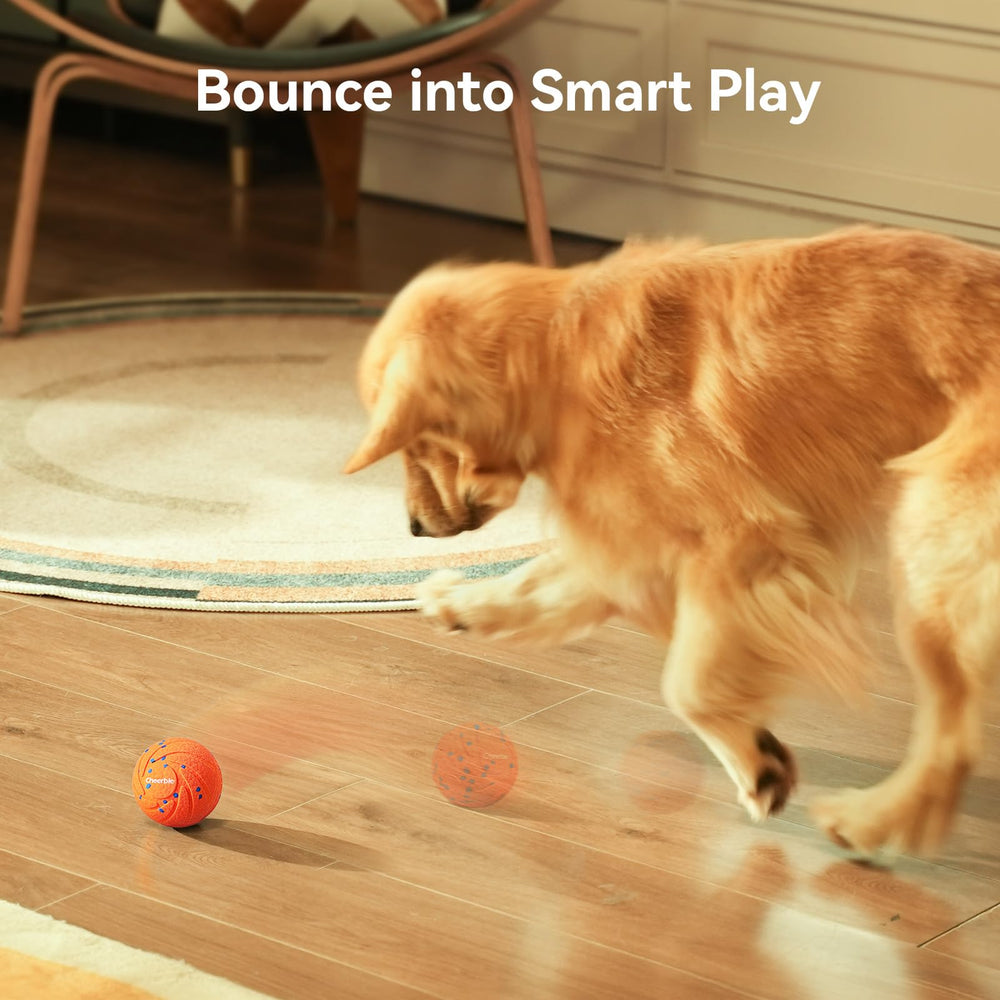 Cheerble Wicked Ball AIR in motion performing bouncing and rotating action