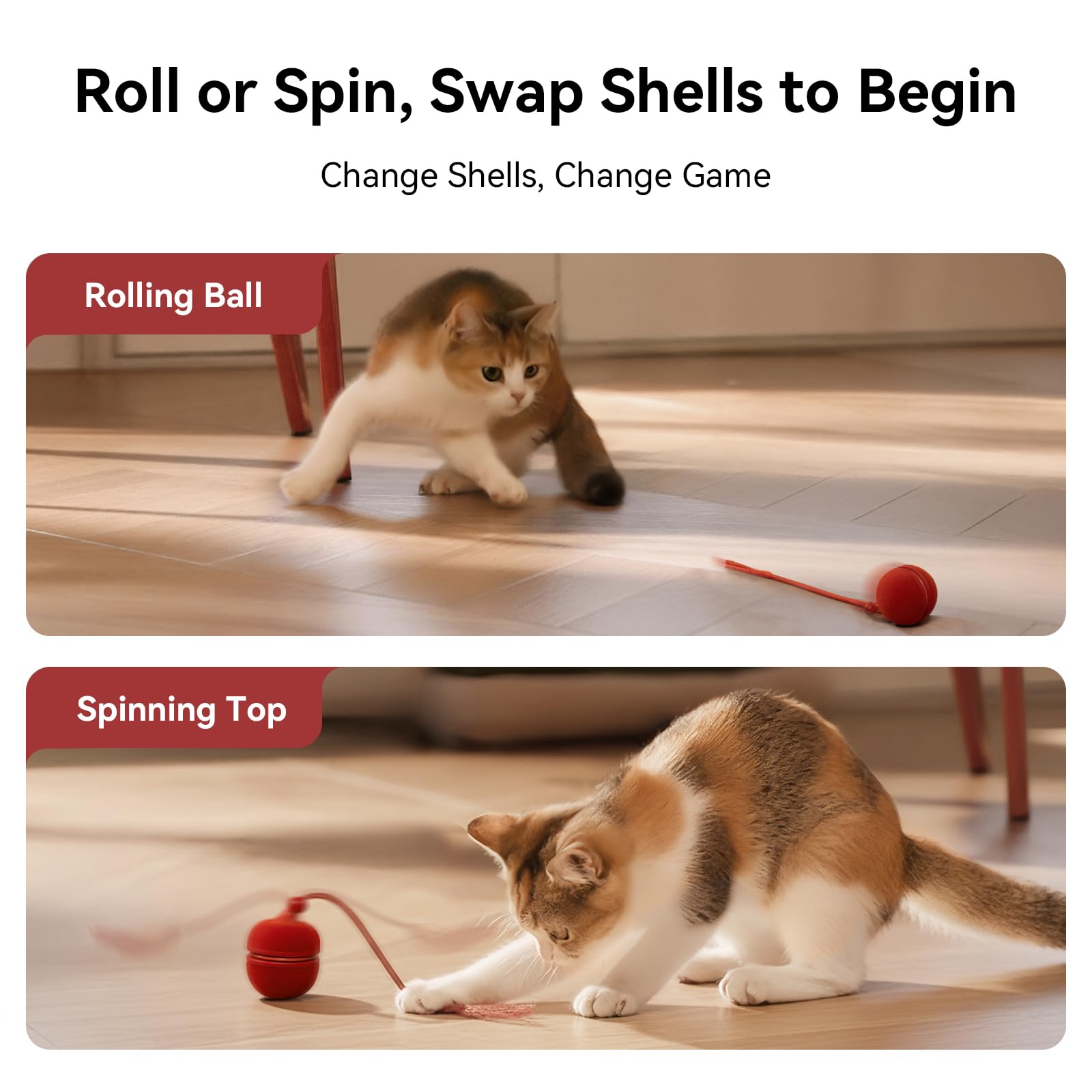Cheerble Wicked Ball Duo2 designed for indoor floors—works on wood, tile, or thin carpet.