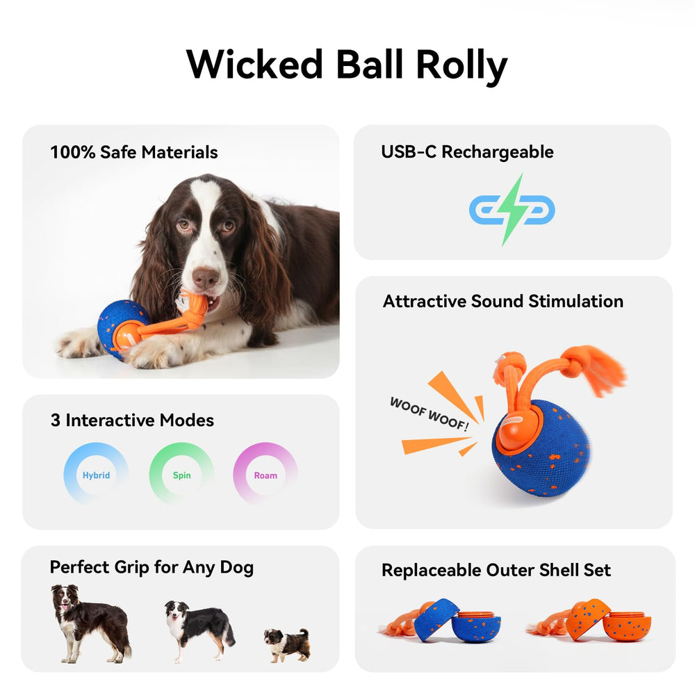Cheerble Wicked Ball Rolly with durable rope