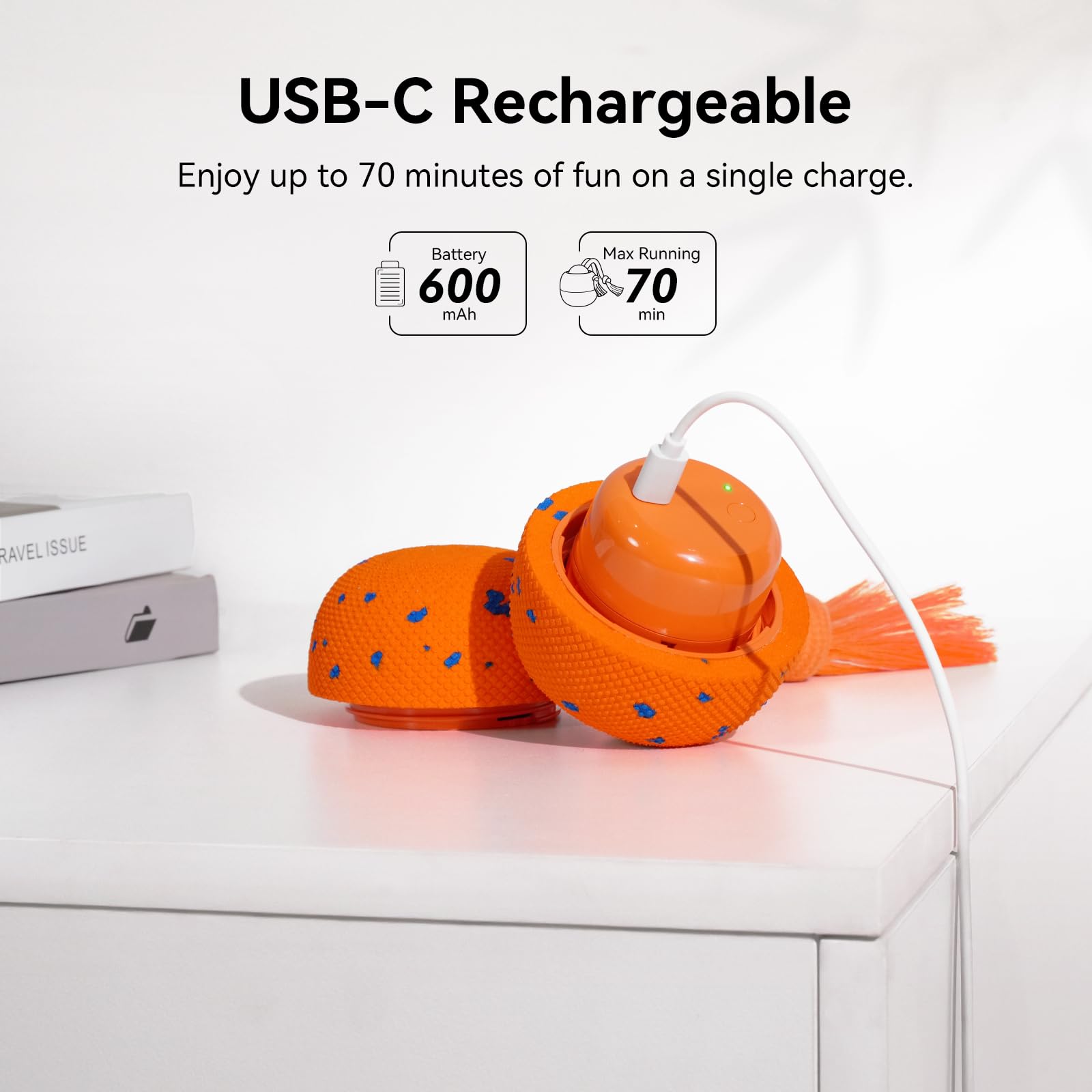 Cheerble Wicked Ball Rolly Type-C charging for quick recharges