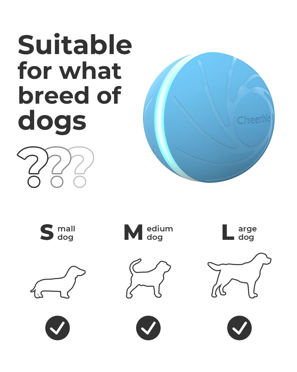 Cheerble Wicked Ball W1 obstacle avoidance keeps play safe around obstacles.
