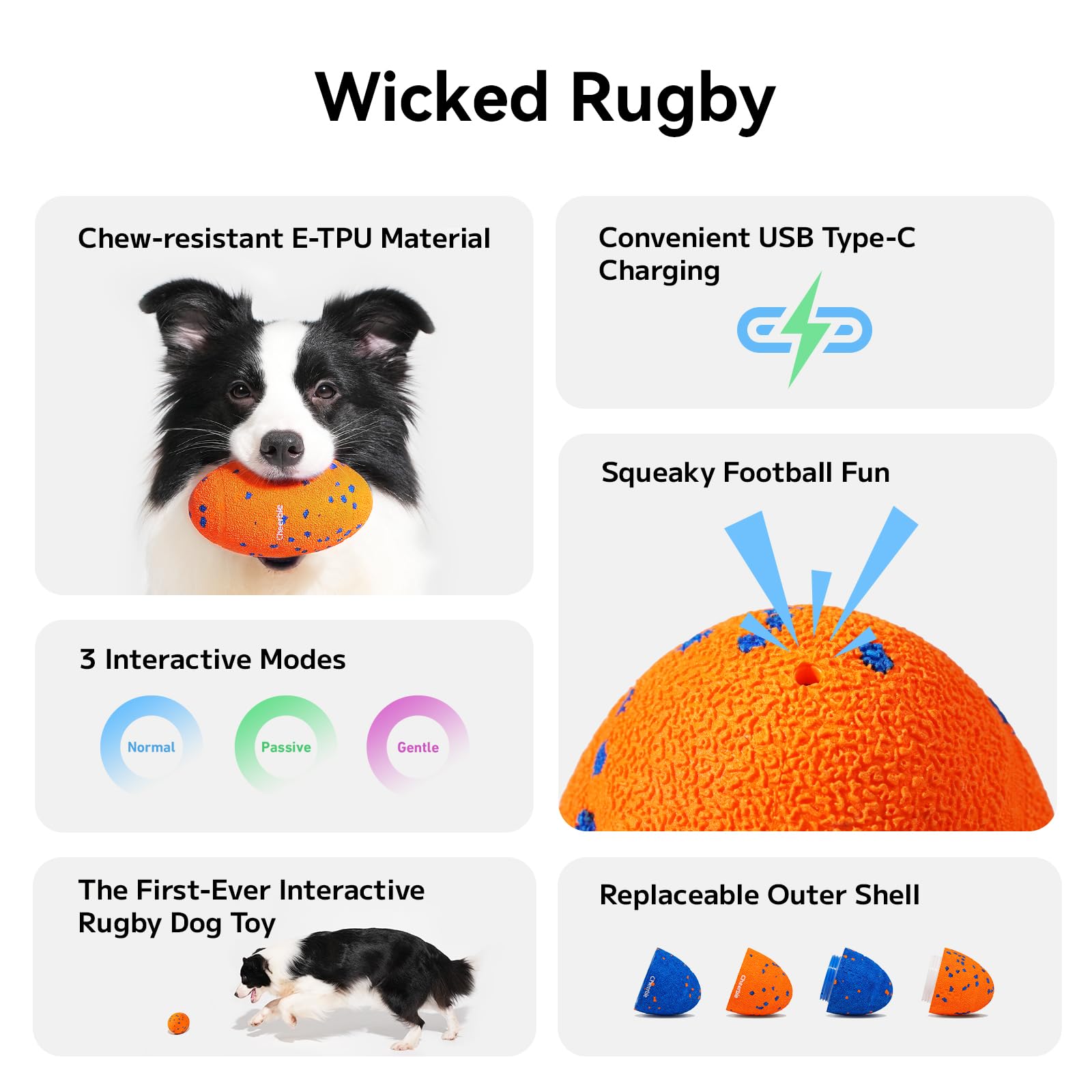 Cheerble Wicked Rugby interactive modes demo with three play styles.