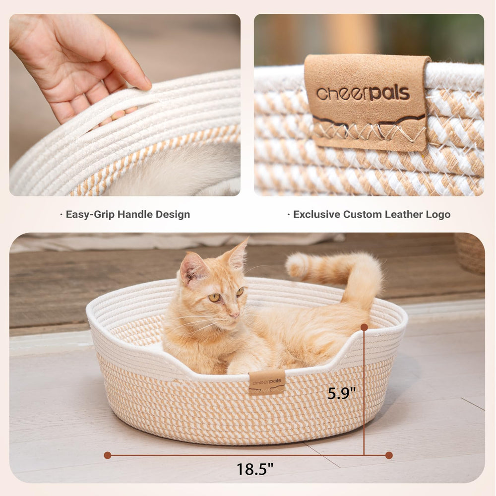 CHEERHOME PETS floor setup shows the basket supporting scratching and play
