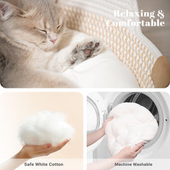 CHEERHOME PETS winter-ready setup features cushy cushion for warm naps