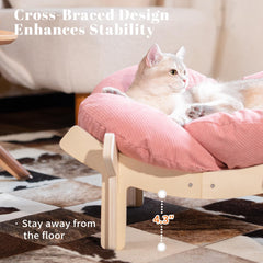 CHEERHOME PETS cushion closeup shows shed-resistant fabric for breathable comfort.