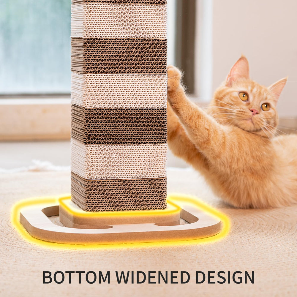 CHEERHOME PETS kiln-dried cardboard texture offers durable use