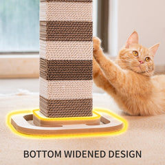 CHEERHOME PETS kiln-dried cardboard texture offers durable use