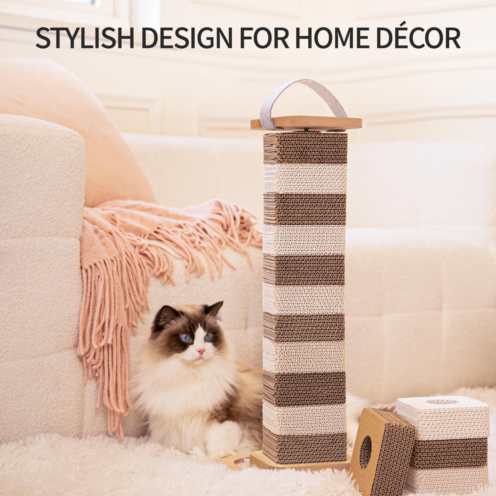 CHEERHOME PETS modular blocks arranged for versatile kitten play