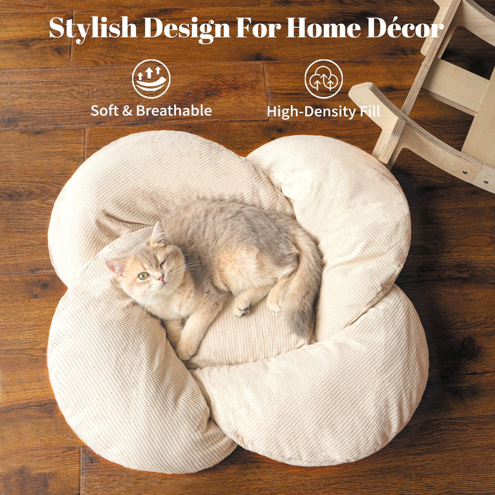CHEERHOME PETS petal-design wooden base highlighting stylish furniture for pets