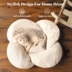 CHEERHOME PETS petal-design wooden base highlighting stylish furniture for pets