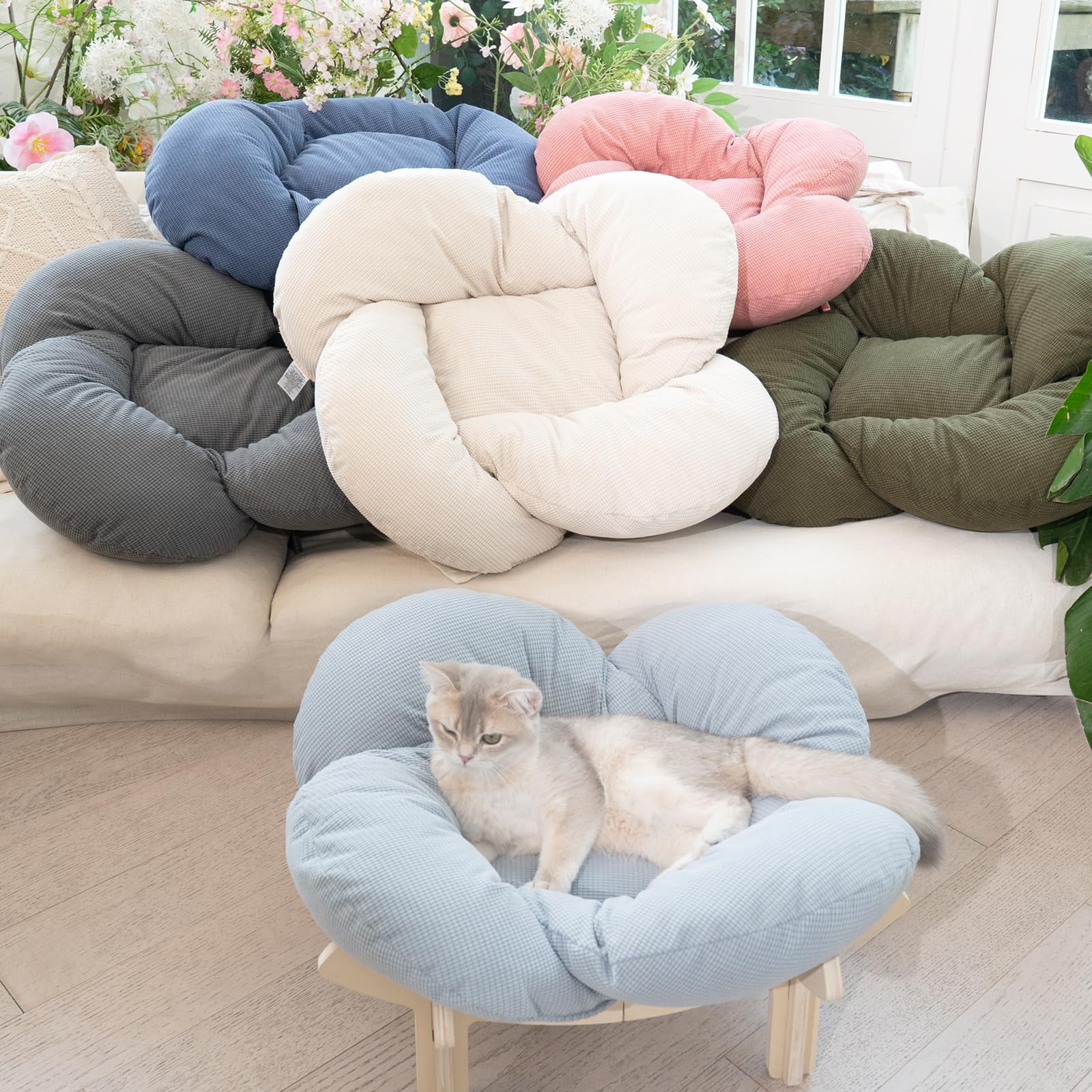 CHEERHOME PETS puppy-cat-friendly-elevated-bed suits small pets for cozy lounging.