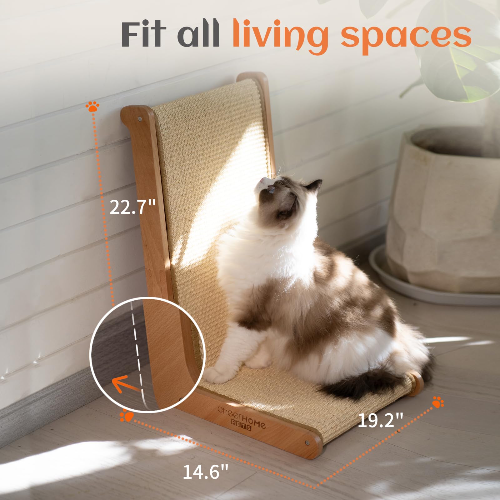 CHEERHOME PETS beech wood frame adds sturdy, moisture-resistant support