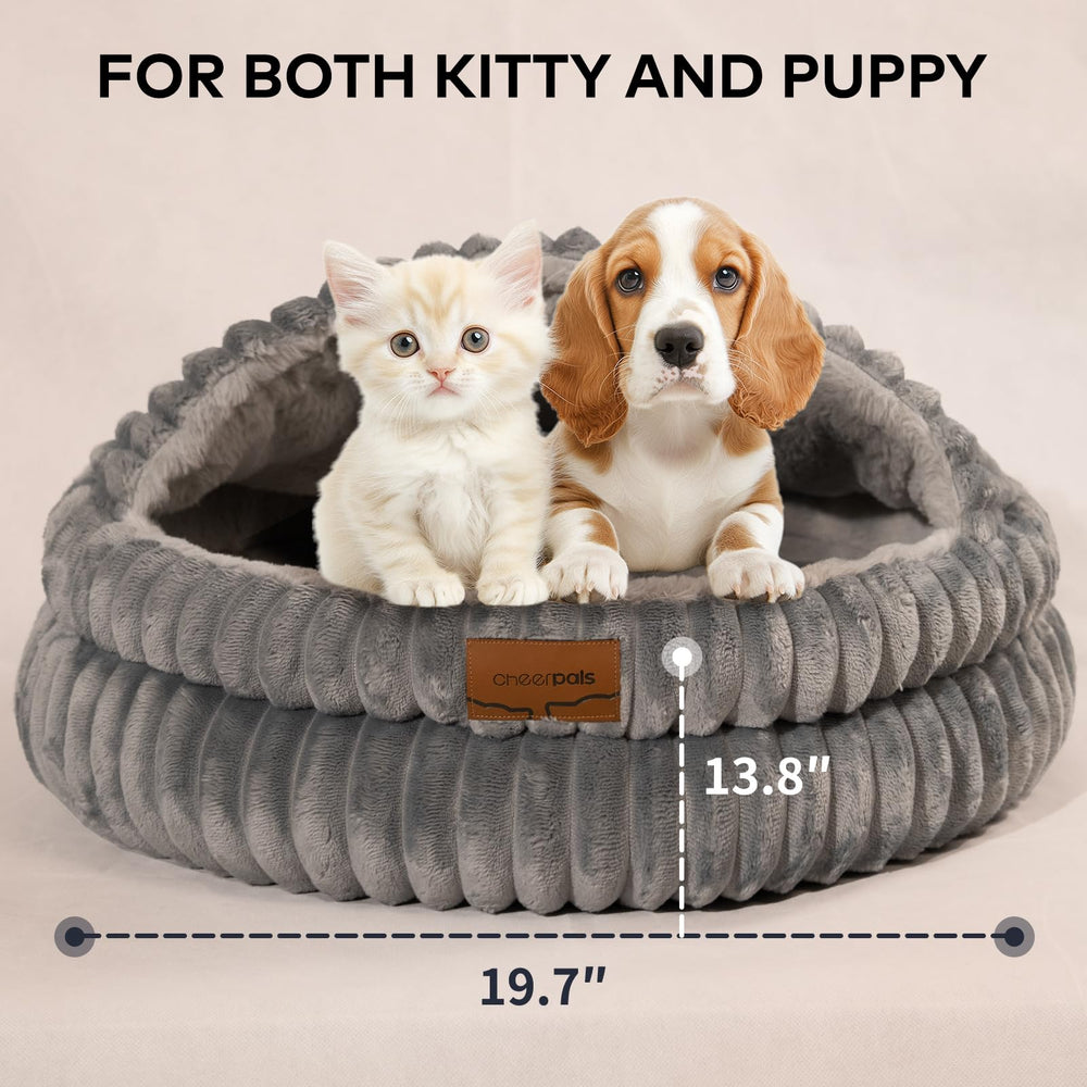 CHEERPALS cat bed indoor use creates a warm cozy nap spot