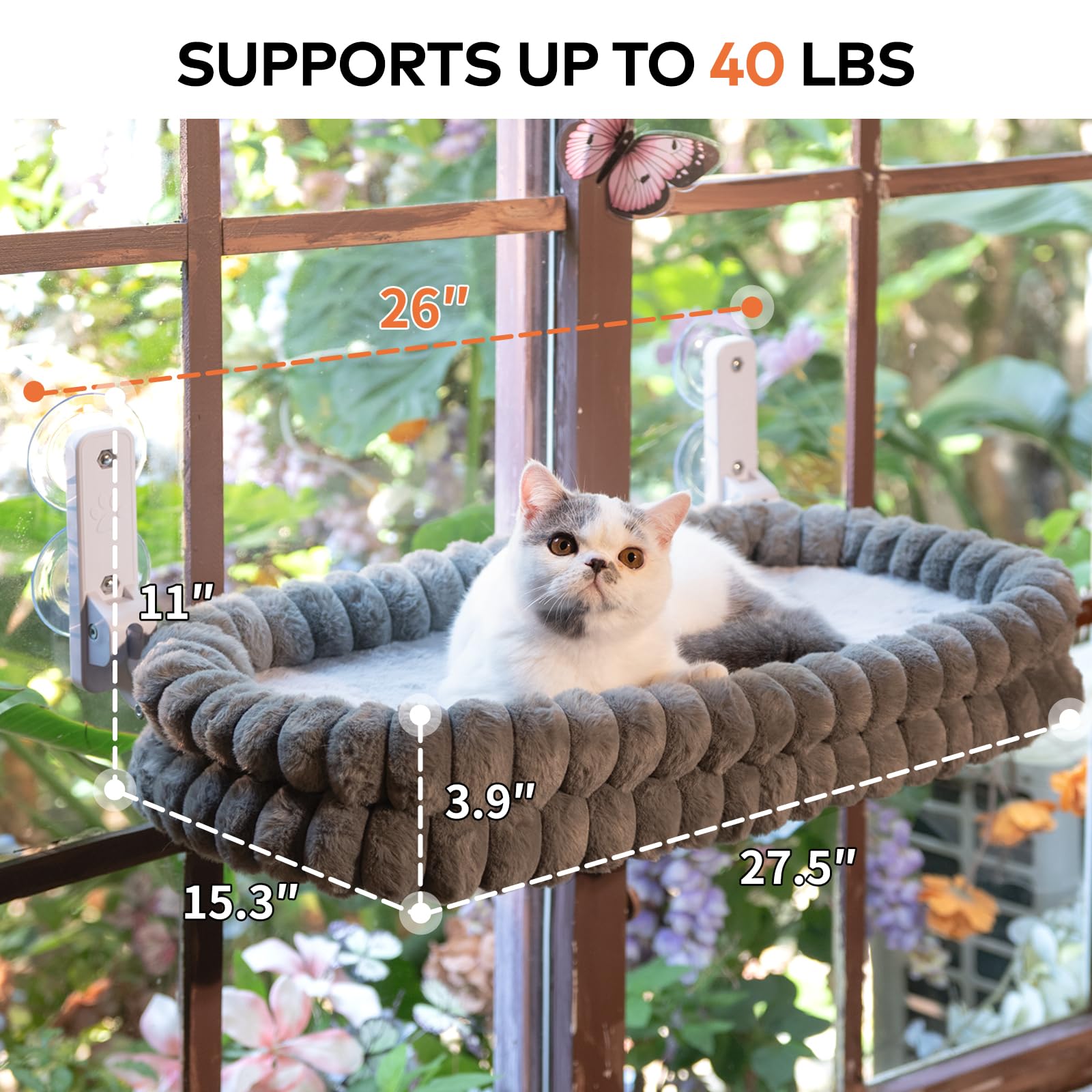 CHEERPALS cat window perch folded for storage after playtime saves space.