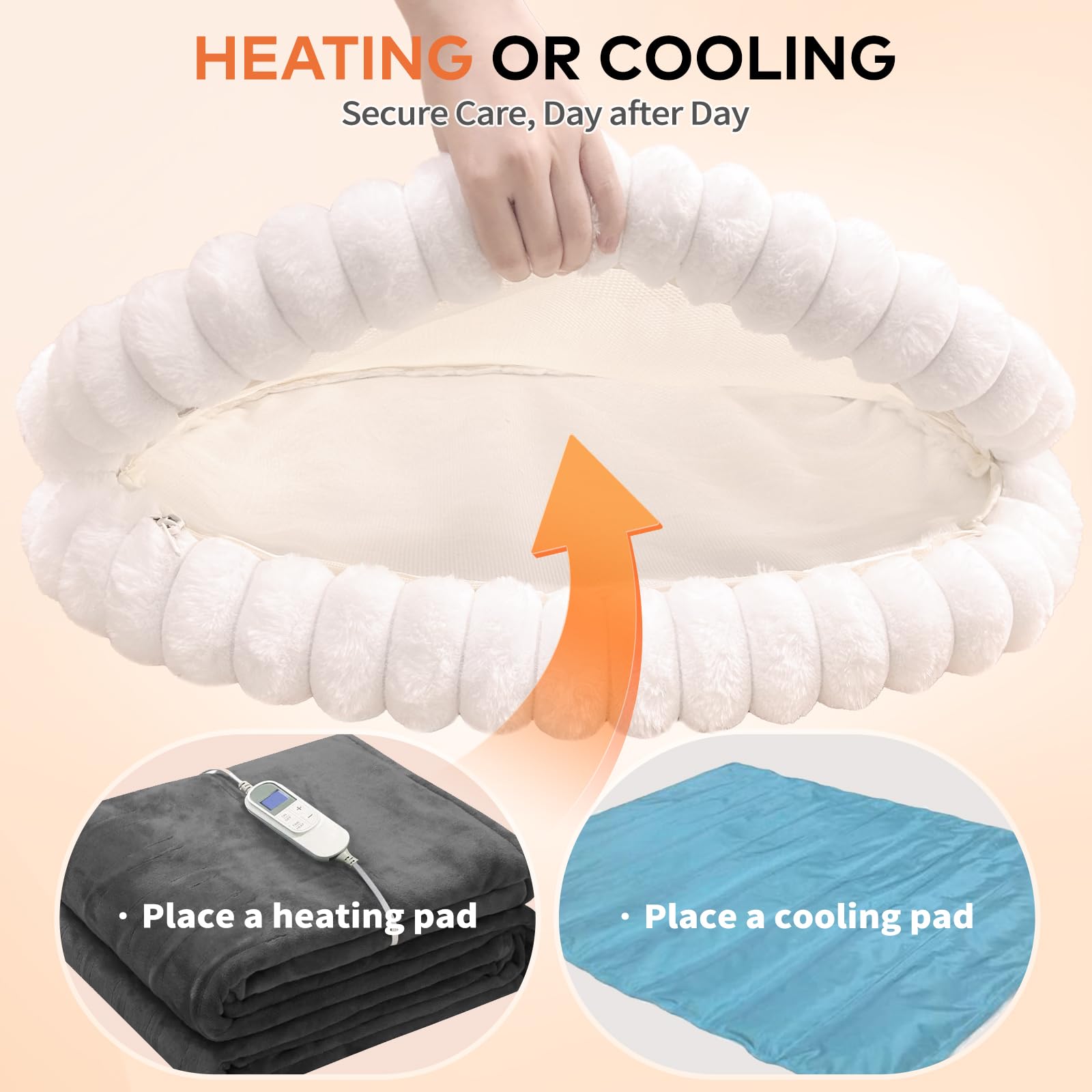 CHEERPALS removable cushion for machine washing and easy cleaning.