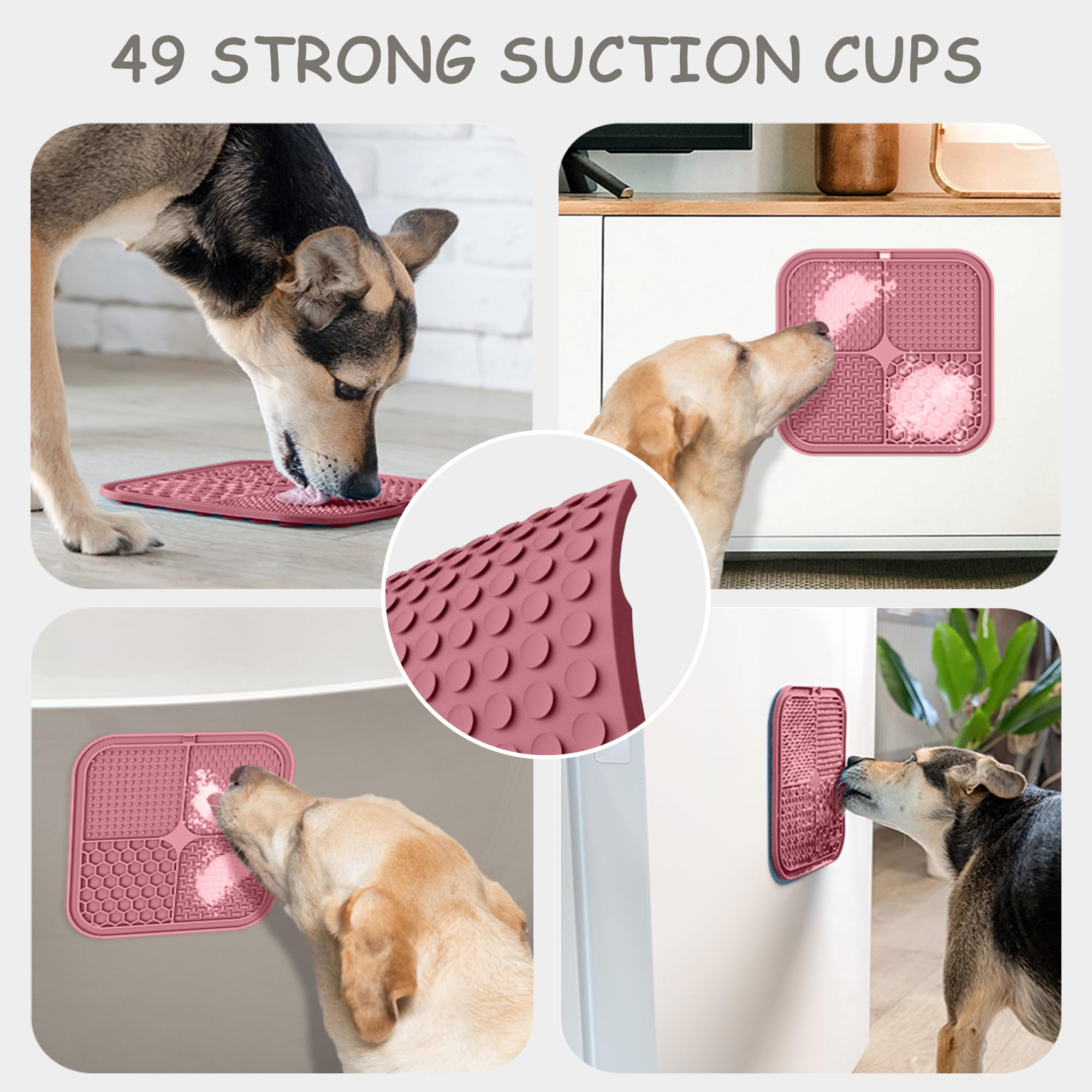 ChefAide lick mat being cleaned in dishwasher for easy cleanup.