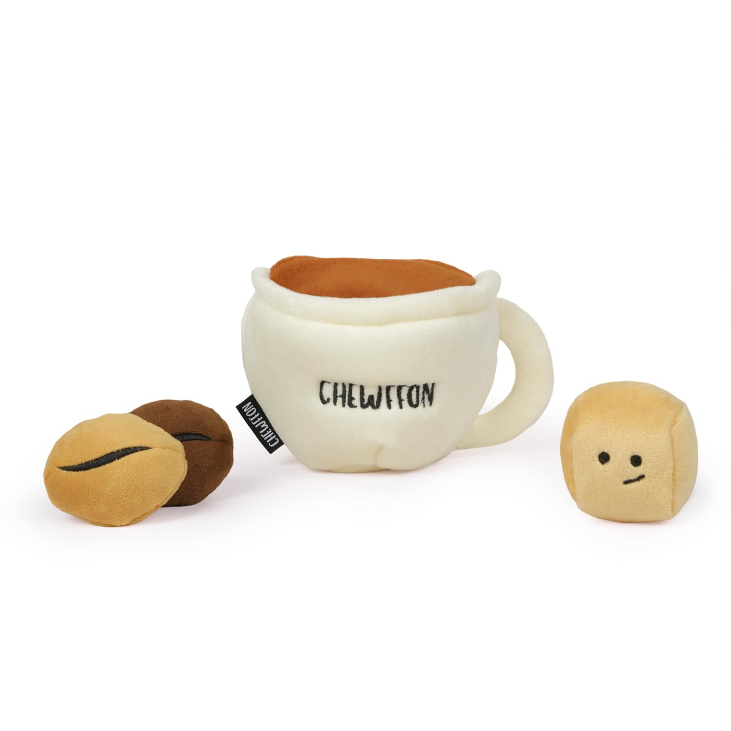 CHEWFFON dog coffee cup toy with open-top design for interactive play and enrichment.