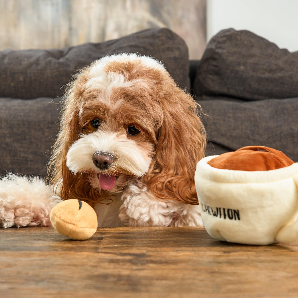 CHEWFFON 4.9x4.3x4.5-inch toy fits all breeds for playtime.