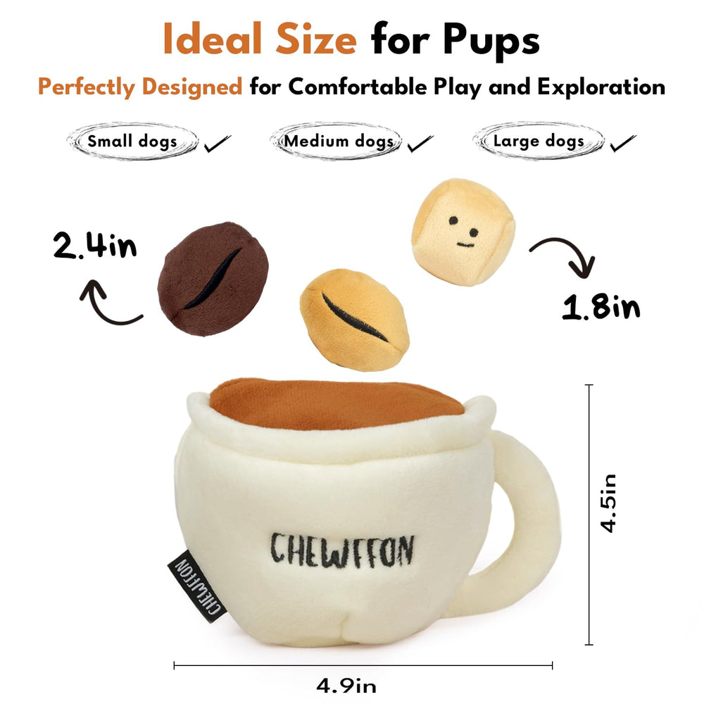 CHEWFFON plush dog toy with ultra-soft fabric for safe everyday fun.