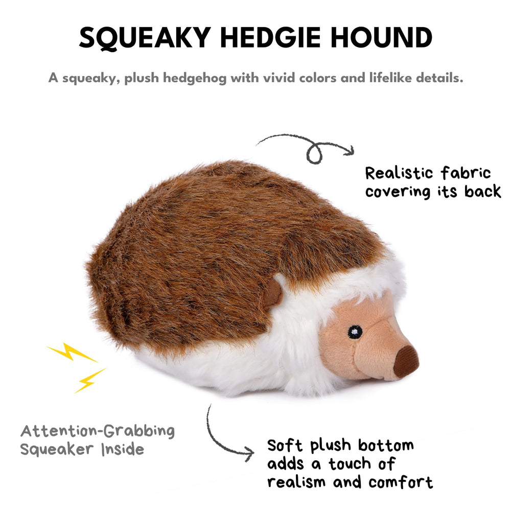 CHEWFFON Hedgehog Toy built-in squeaker for interactive play