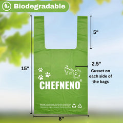 CHEFNENO 500 count waste bags bulk packaging to simplify daily pickups