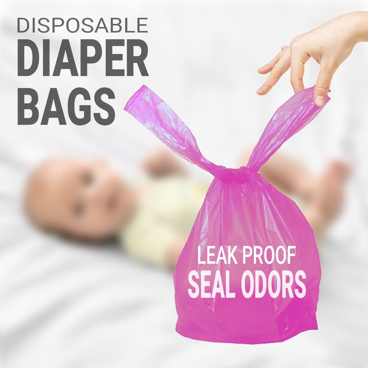 CHEFNENO bulk 500-count diaper bag pack