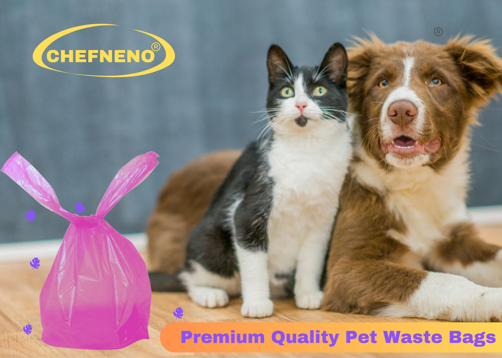 CHEFNENO cat litter and poop bags for quick disposal