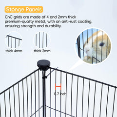 CHEGRON expandable cage demonstrates flexible habitat customization.