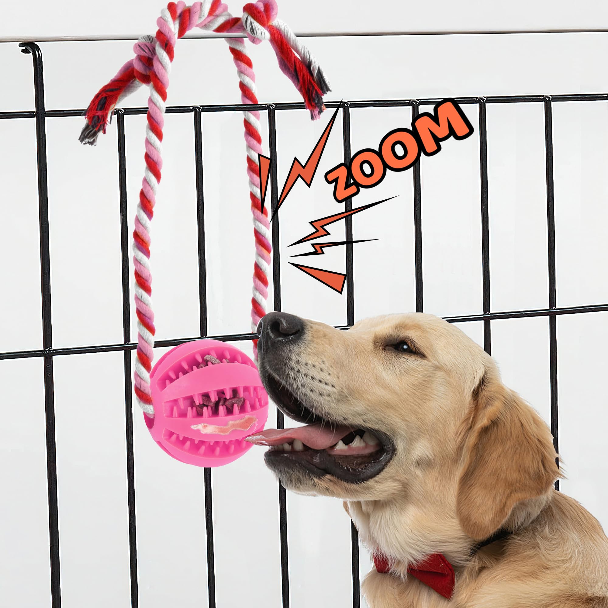 ChengFu dog toy in crate setup for calm, engaging breaks.