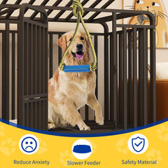 ChengFu non-toxic rubber blue toy resists aggressive chewing from dogs.