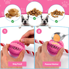 ChengFu peanut-butter treat-ball closeup for tasty mental stimulation.