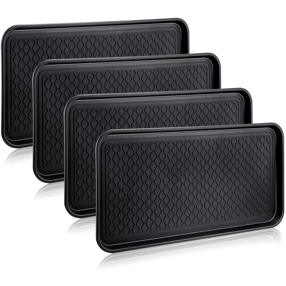 CHENGU boot tray entryway four-piece set keeps footwear organized and protected.