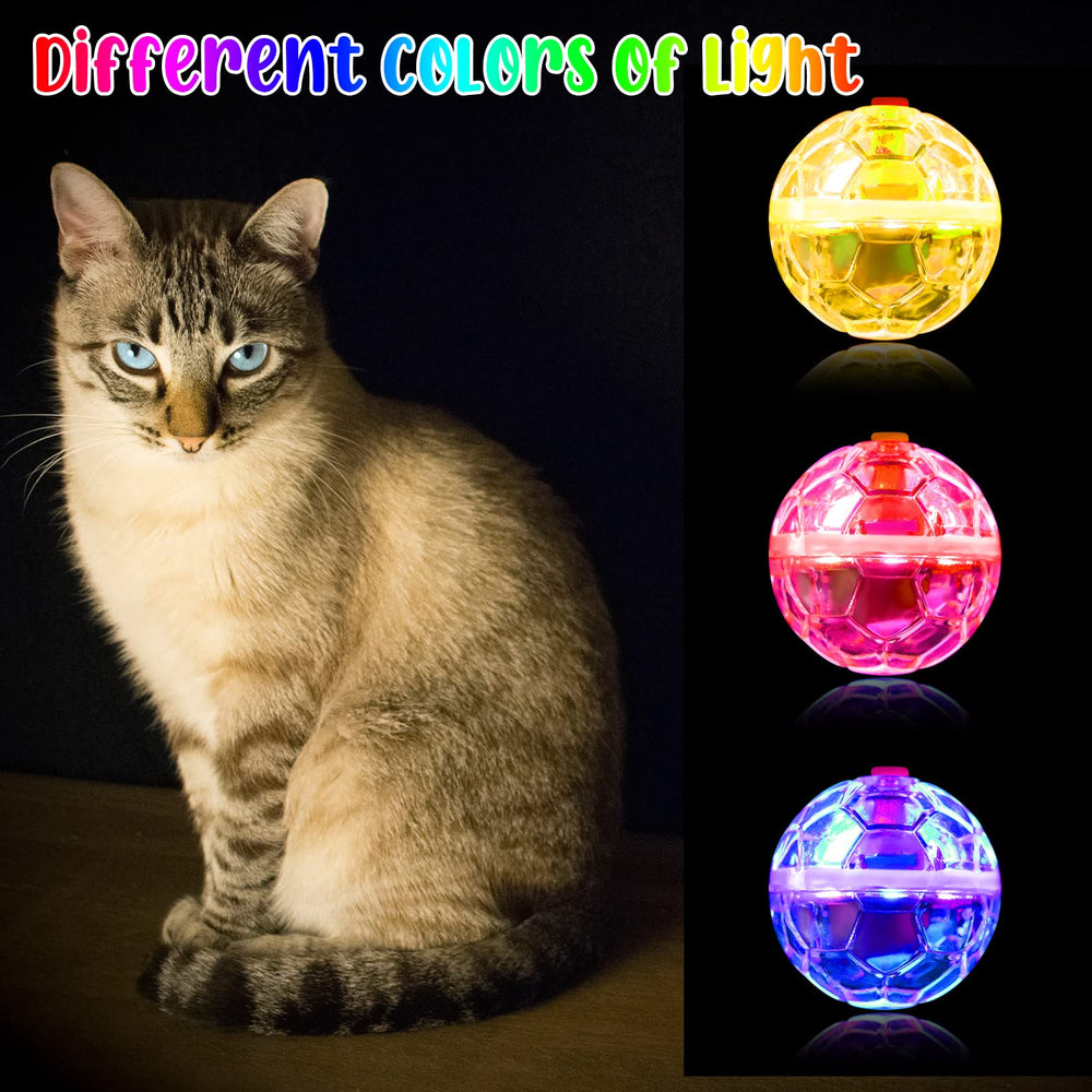 CHENGU color-changing LED cat ball creates dynamic visuals during play.