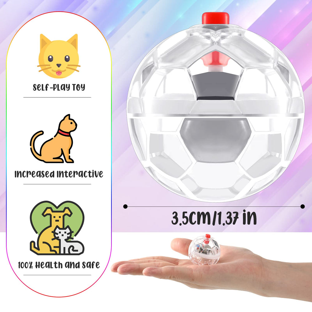 CHENGU motion-activated cat ball lights up to attract pets in dim rooms.