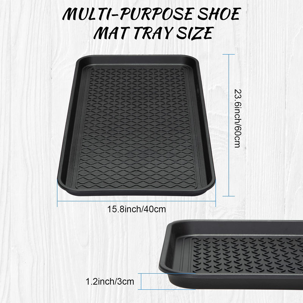 CHENGU waterproof shoe tray entryway catches drips and protects floors.
