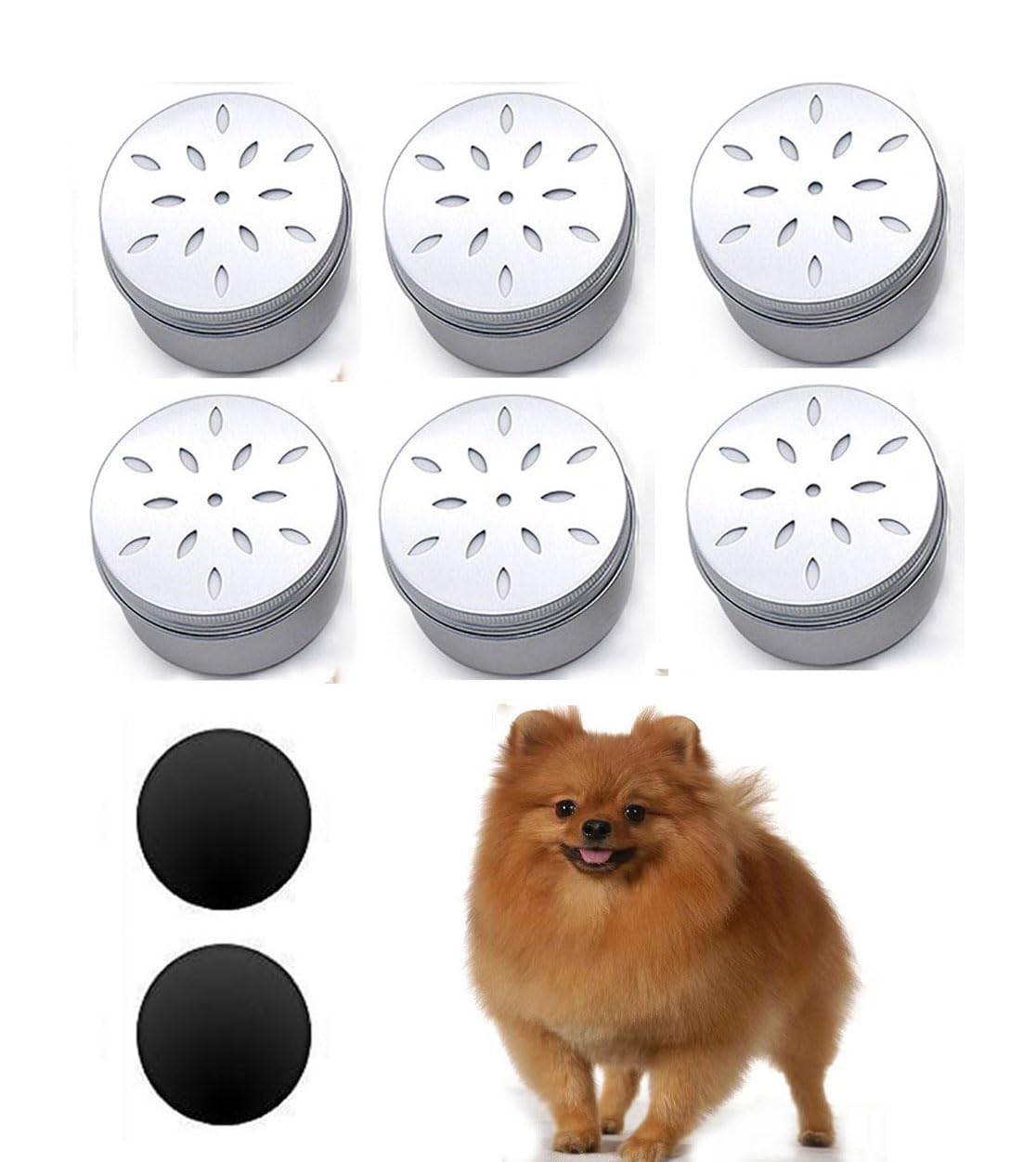 CHENGXINWENHUA dog scent tins pack closeup lid for secure nose work training