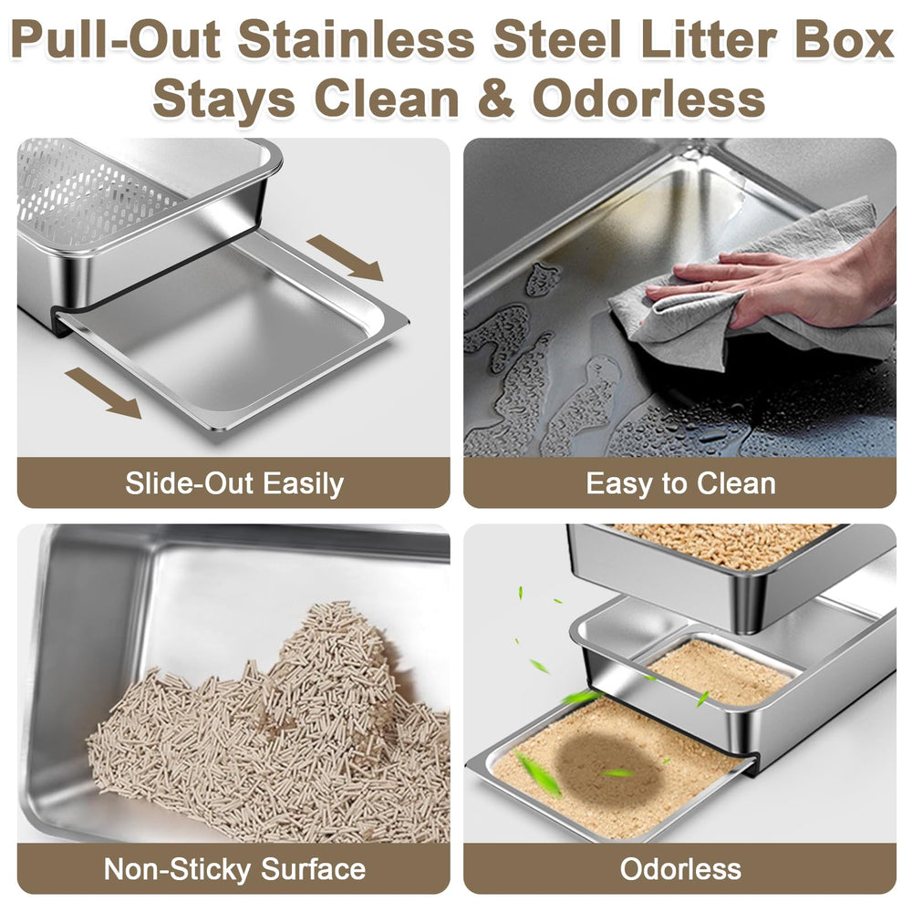 CHENOVE removable drawer enables quick, clean waste disposal.