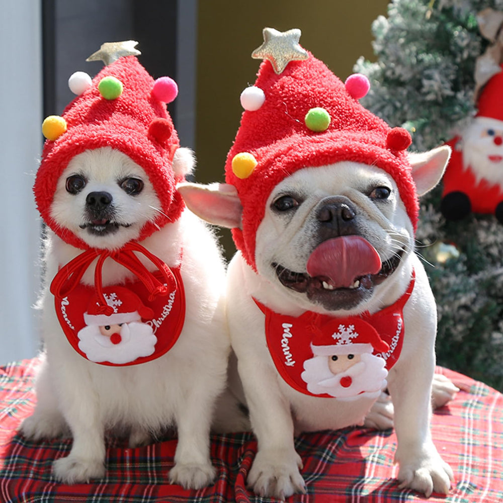 CHENZILIN christmas celebration hat adds cheerful pet style.