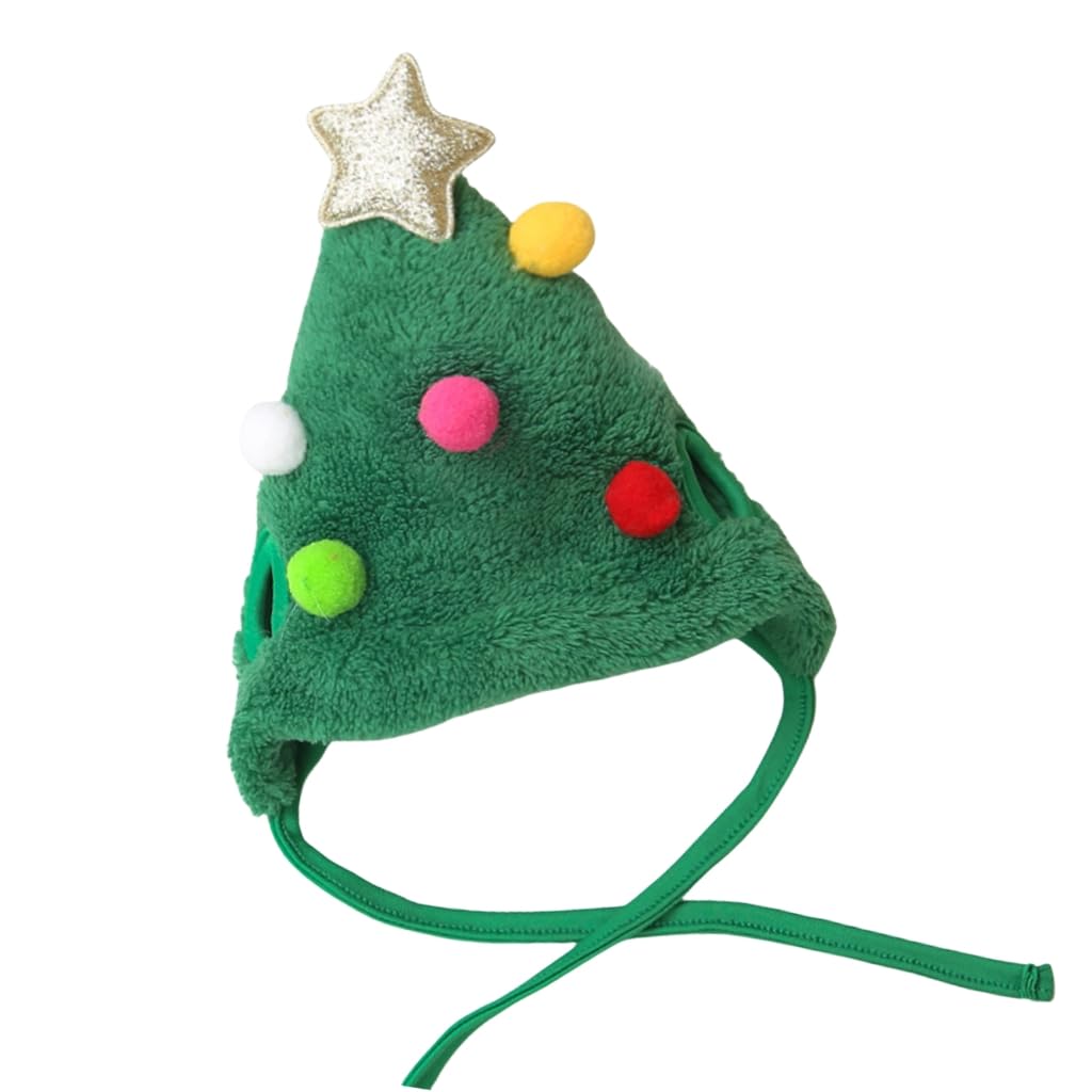 CHENZILIN pet christmas photo prop hat enhances seasonal shoots.