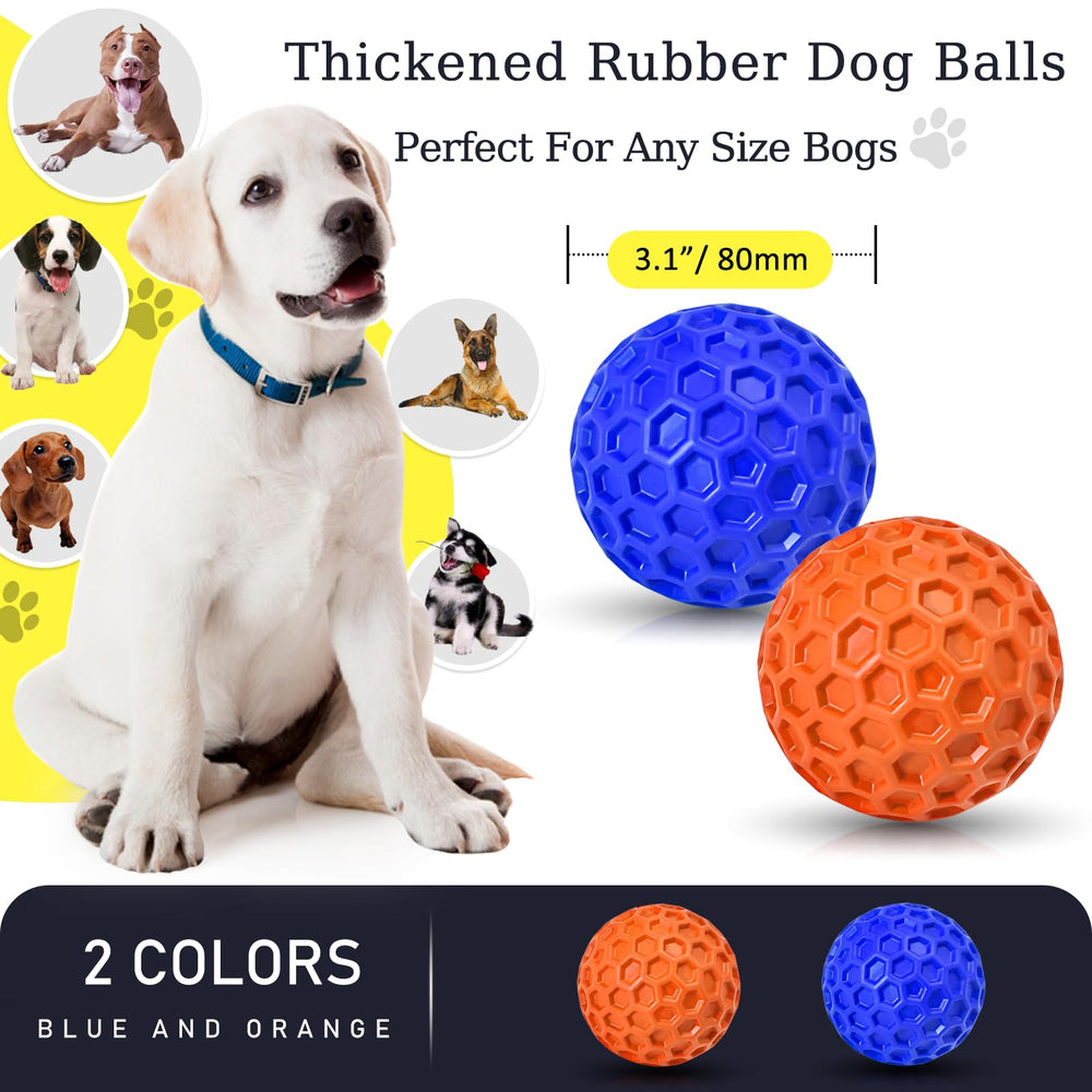 CHEODIN indestructible squeaky ball durability closeup highlights rugged chew-friendly texture