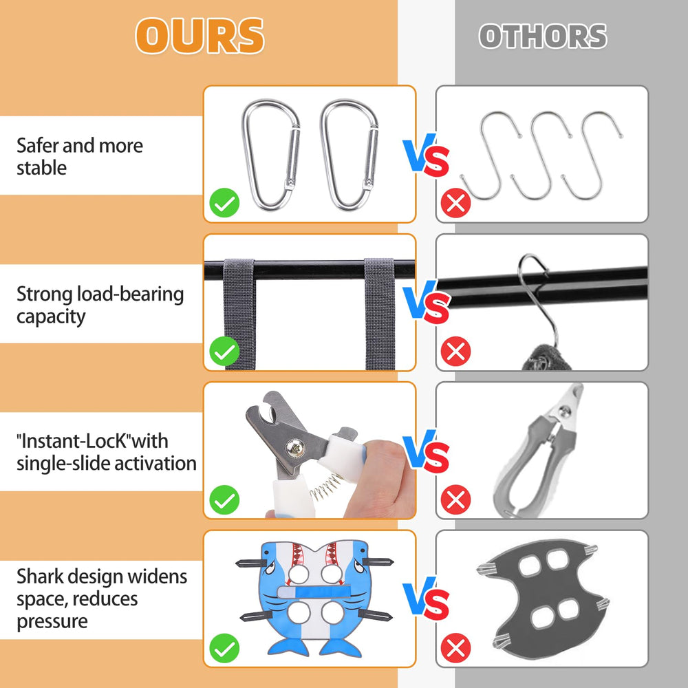 Cherishelt at-home pet care setup with grooming hammock.