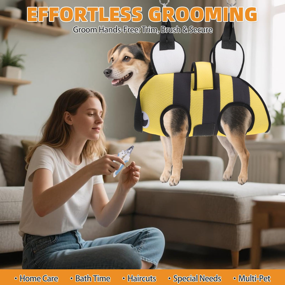 Cherishelt XS size dog grooming hammock suited for small pets.