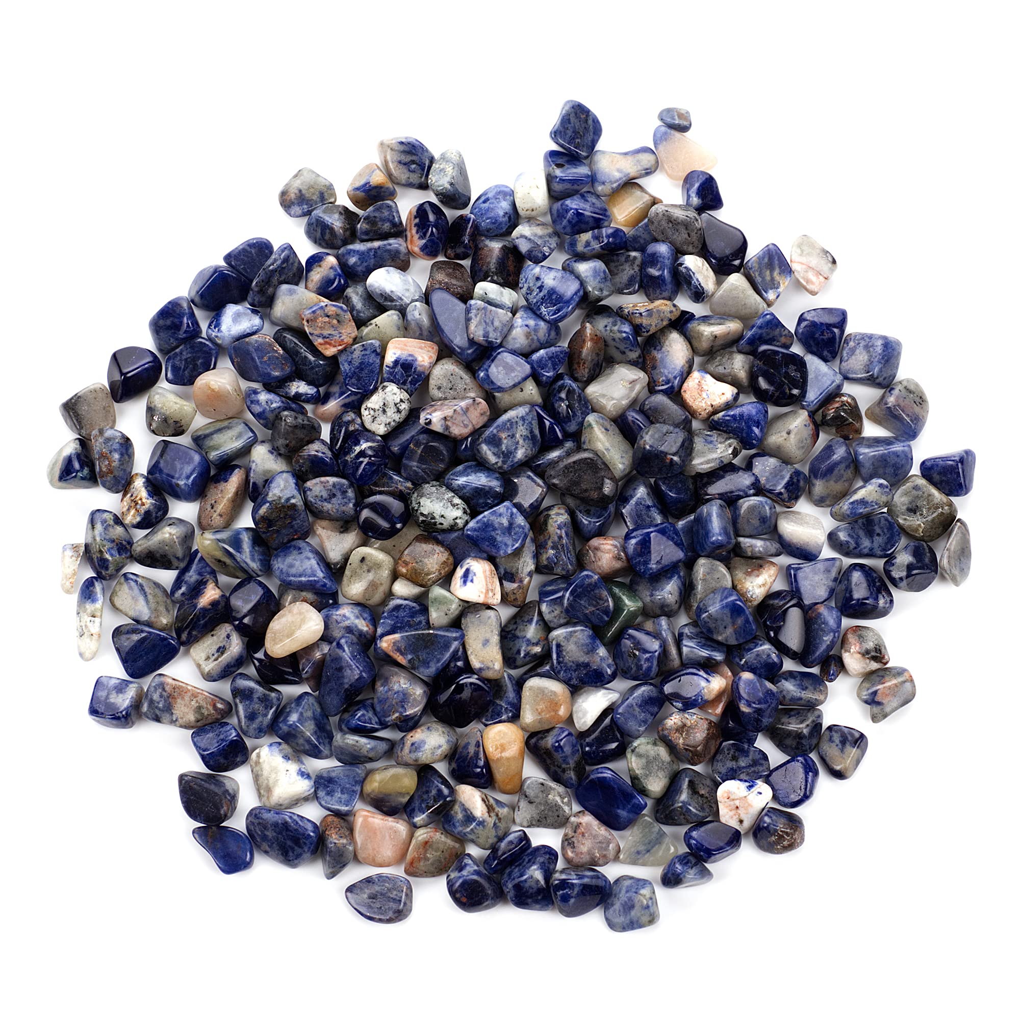 Cherry Tree Collection blue sodalite crystal pieces ideal for home decor and art.