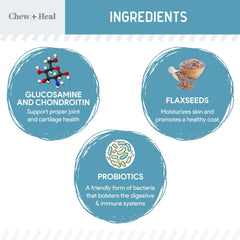 Chew + Heal Labs dog powder scoop enables easy meal mixing.