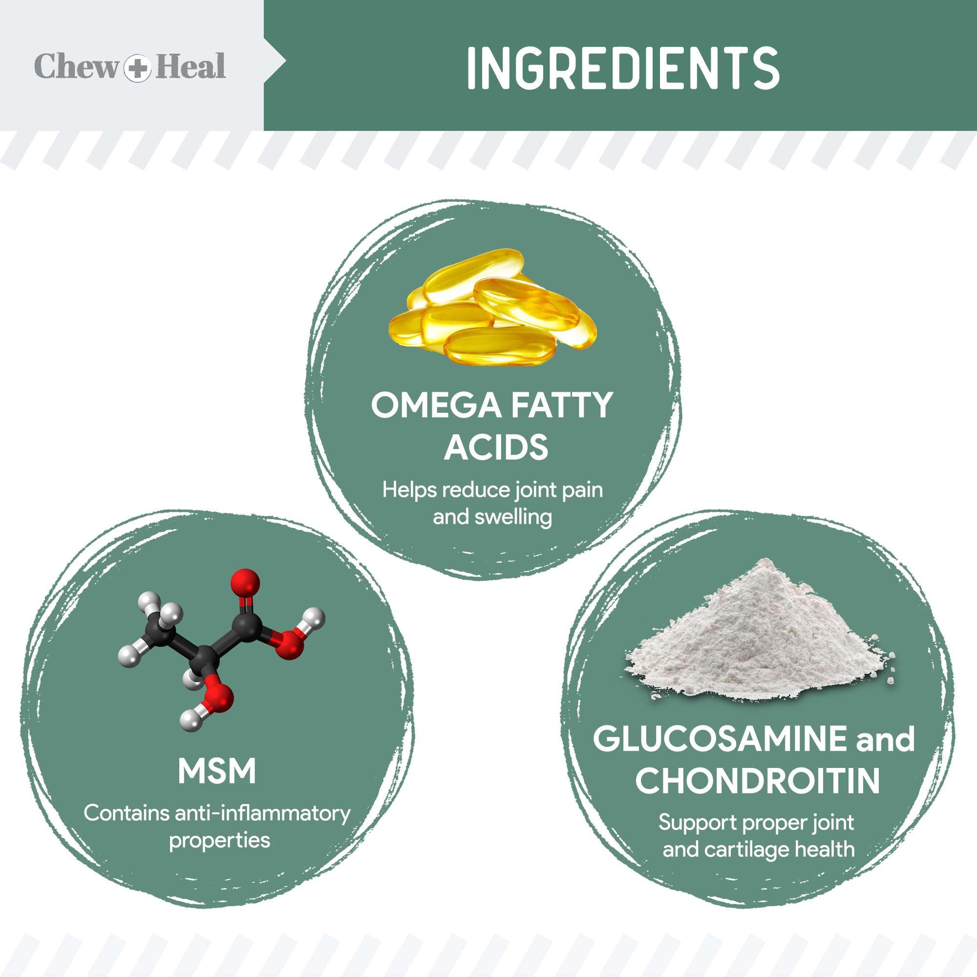Chew + Heal Labs green-lipped mussels for canine joints and mobility