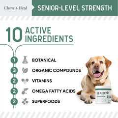 Chew + Heal Labs green-lipped mussels turmeric image features natural ingredients for inflammation support.